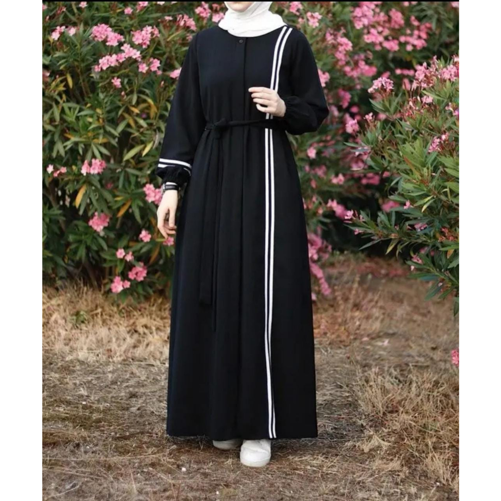 ABAYA MODIS META POLOS SIMPLE SYARI LIS PUTIH YORIS BY WAFDA CUTTING LOS BAJU MUSLIMAH META TURKEY SAUDI DUBAI CASUAL WANITA TERBARU LONG DRESS OOTD FASHION ECER GROSIR RESELLER DROPSHIP