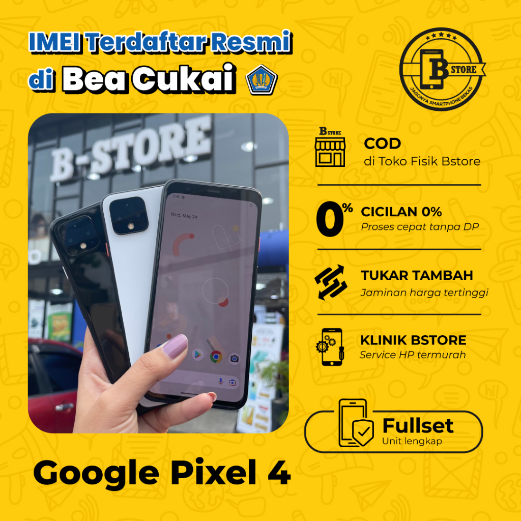 Google Pixel 4 64GB - Fullset - 64 GB - IMEI TERDAFTAR BEACUKAI