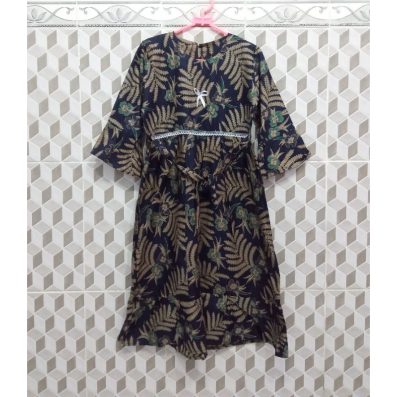 Gamis Batik Anak Perempuan balpong/perca umur 4 - 11 tahun