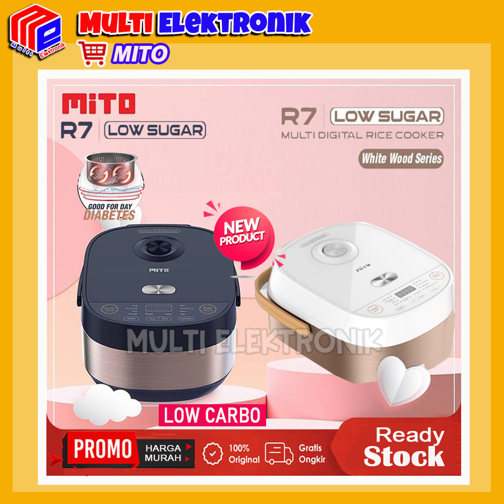 Rice Cooker Mito Multi Digital R7 kapasitas 2 Liter 8 in 1
