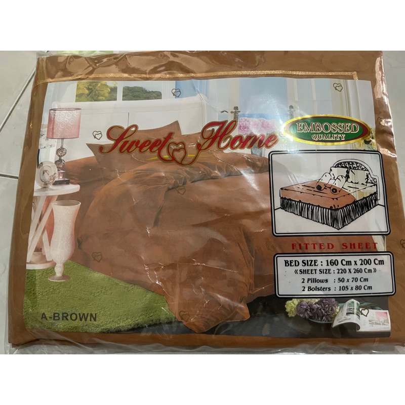 SPREI SWEET HOME POLOS EMBOSSED & MOTIF