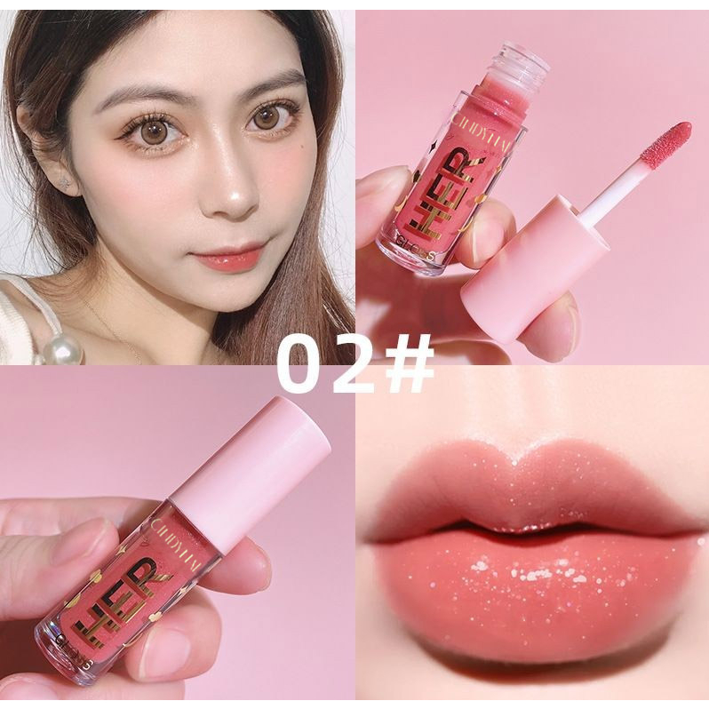 CINDYNAL Her Dragon Ranee Lip Gloss Moisturizing Lip Glow-02 MINUET