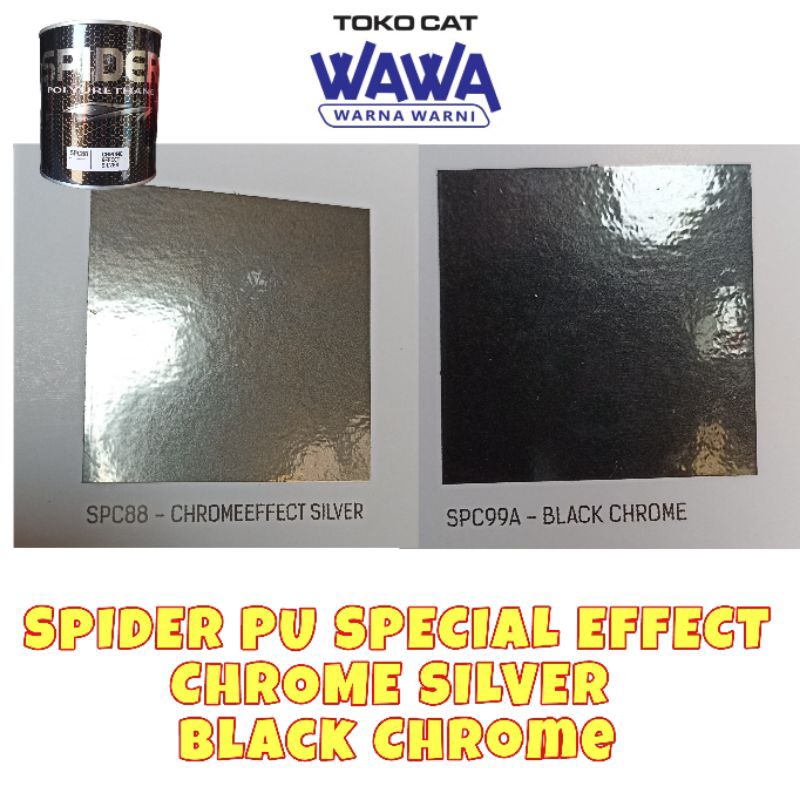 cat chrome pu Spider special effect black chrome silver chrome 1liter/ecer
