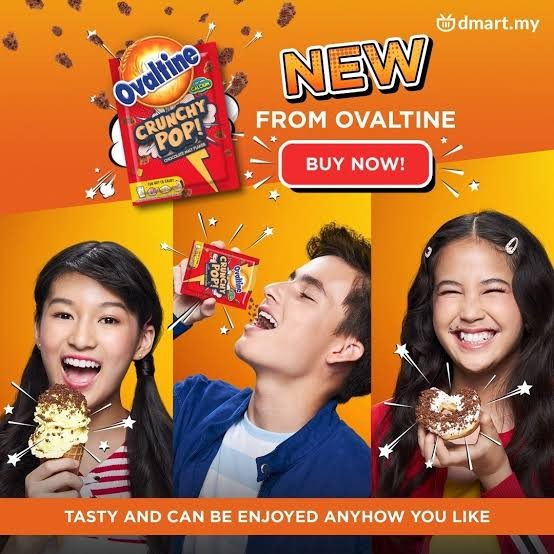 Crunchy POP Ovaltine Thailand Chocolate Ovaltine Coklat Import