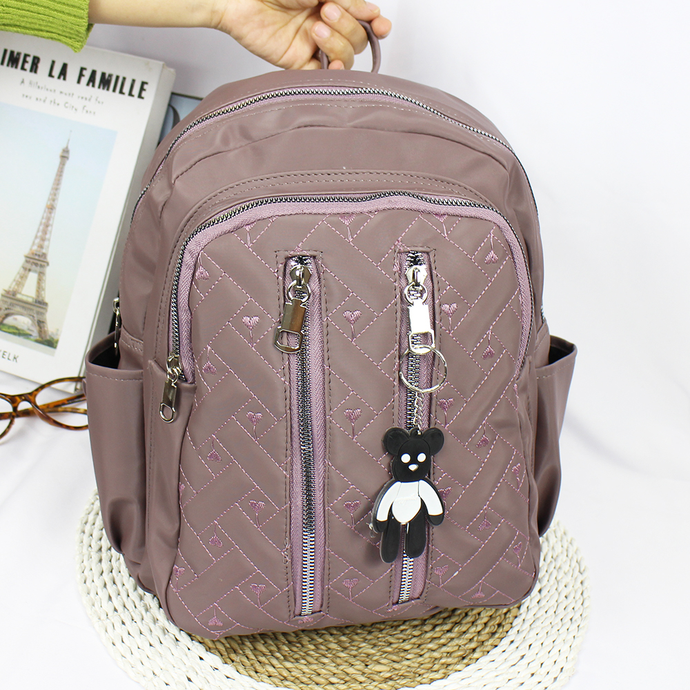 Luna Aura Tas Ransel Wanita Cocoly Bordir LC 75 Tas Sekolah Wanita Tas Tablet Wanita Terbaru Tas Ransel Besar wanita Ransel Korea