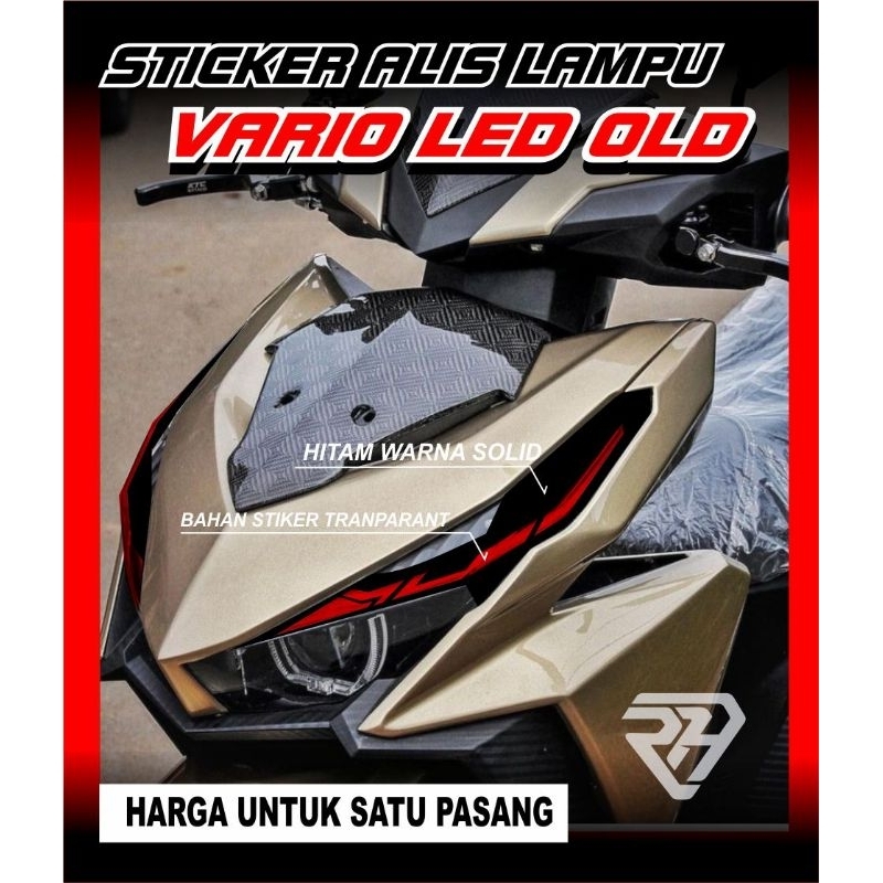 sticker alis Vario LED old 125/150 satu pasang(kanan/kiri) gen 2