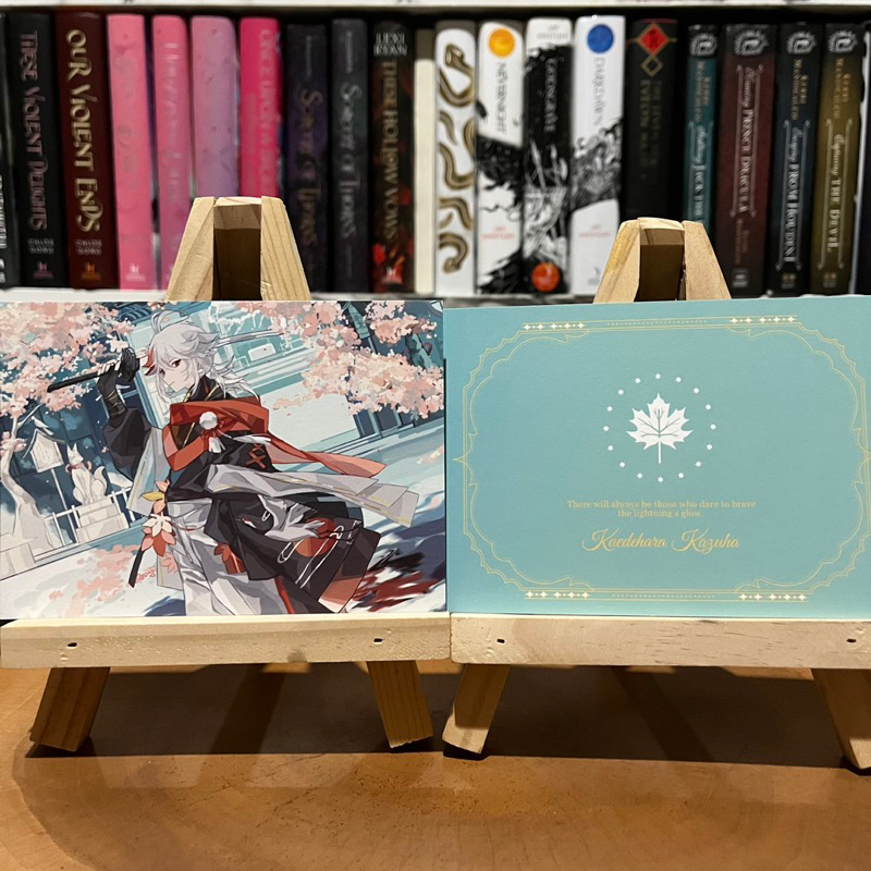 Genshin Postcard shikishi by Spiral Galaxy Fanmerch Diluc Ragnvindr Childe Tartaglia Kazuha Kaedehara Aether Xiao Zhongli Ayato Kamisato Venti