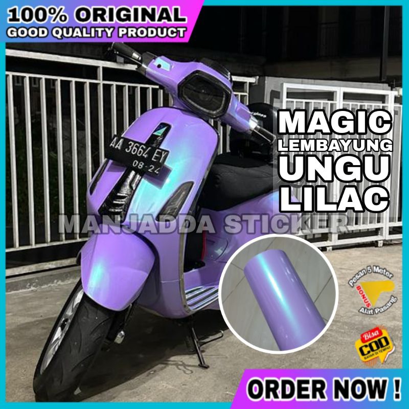 SKOTLET UNGU LILAC LEMBAYUNG STICKER SCOTLITE KUALITAS PREMIUM