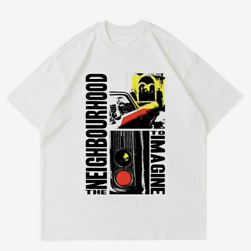 BAJU THE NEIGHBORHOOD | T-SHIRT KAOS THE NEIGHBORHOOD VINTAGE WHITE | KAOS BAJU BAND PRIA | KAOS BAJ