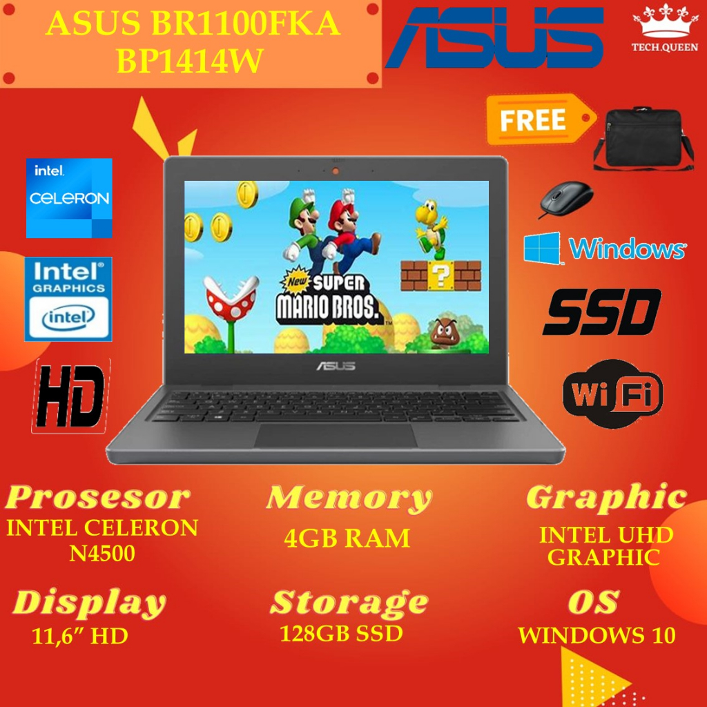 Asus BR1100FKA BP1414W 2IN1 Touch N4500 4GB 256GB W10 11.6 1YR Grey