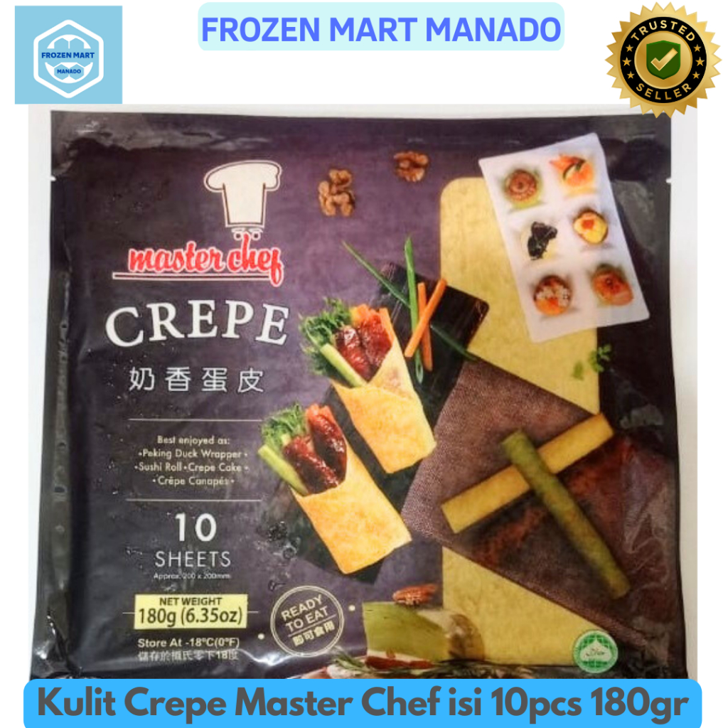 

Kulit Crepes Master Chef isi 10pcs 180gr - Frozen Mart Manado (Frozen Food Manado)