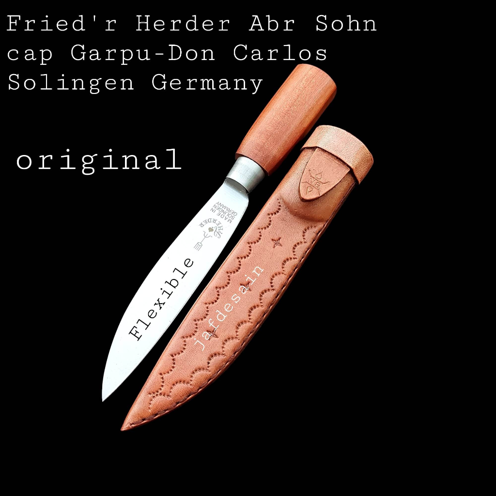 Pisau Cap Garpu Fleksibel Original Herder Solingen Jerman 5 inch