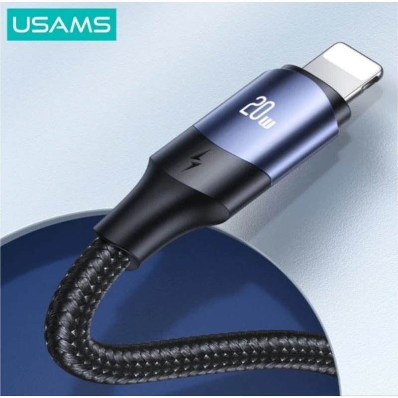 Usams U71 Kabel Data Fast Charging Type C To Lightning 20W - 1,2M