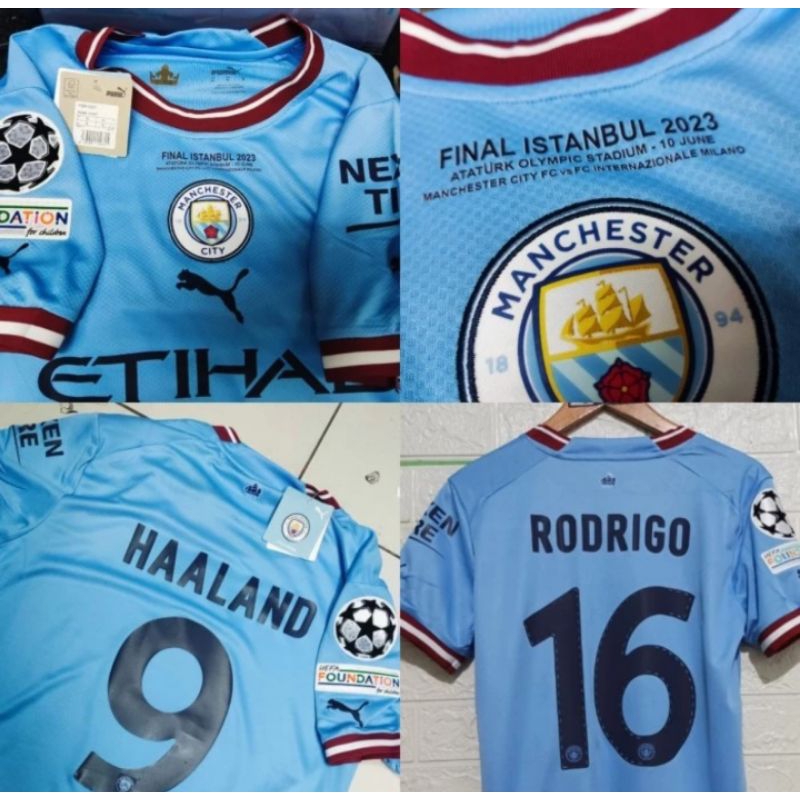 JERSEY BAJU BOLA CITY HOME 2022/2023 FINAL UCL ISTANBUL  GRADE ORI