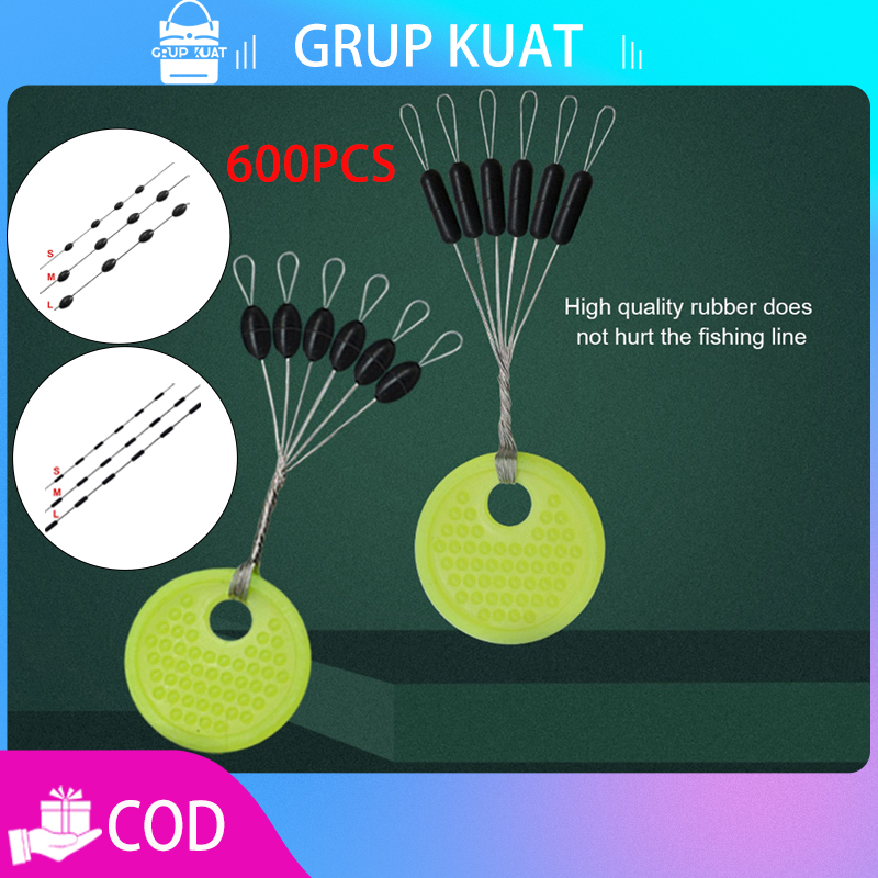 Best Seller Stopper Pancing untuk Memancing Ikan Mas - 100 Set/600 Pcs Aksesoris Pancing dan Alat