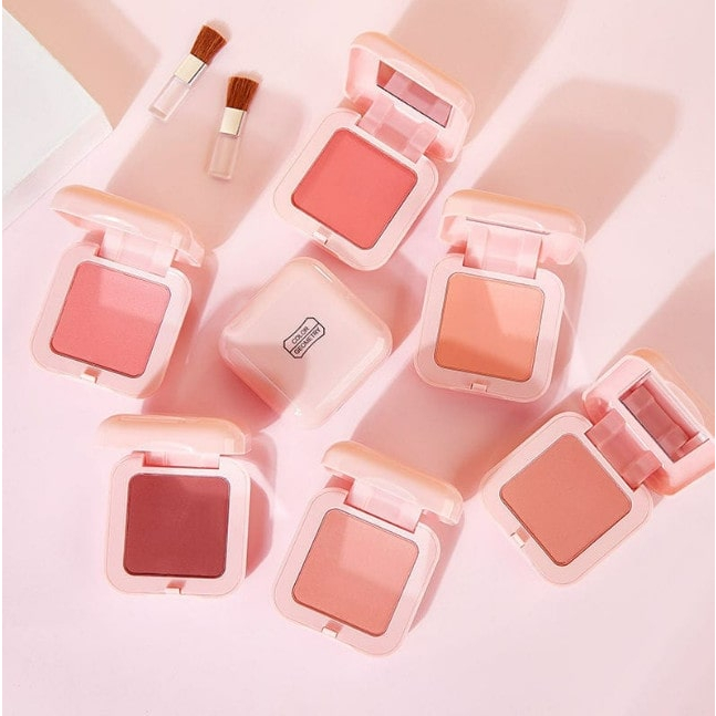 [READY] Lameila Color Geometry Blush On 3042 Natural Orange Palette 6 Color