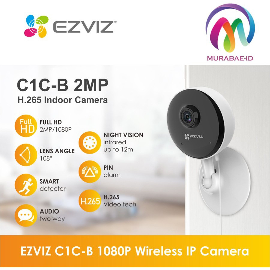 Ezviz C1C B 2MP H.265 Wireless Smart IP WiFi Camera