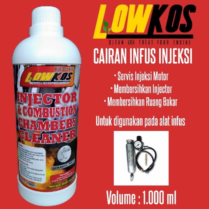 LOWKOS - 1Liter CAIRAN INFUS INJEKSI semua merk motor dan mobil