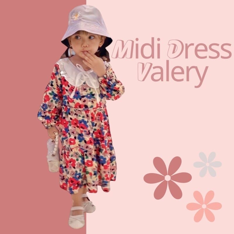 6bulan-7TH MIDI DRESS GAMIS RAYON ANAK VALERY TUNIK RAYON ANAK GAMIS RAYON ANAK BY HALLYBABA KIDS
