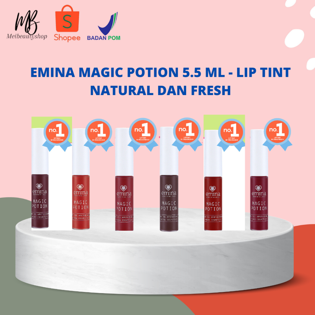 Emina Magic Potion 5.5 mL - Lip Tint Natural dan Fresh