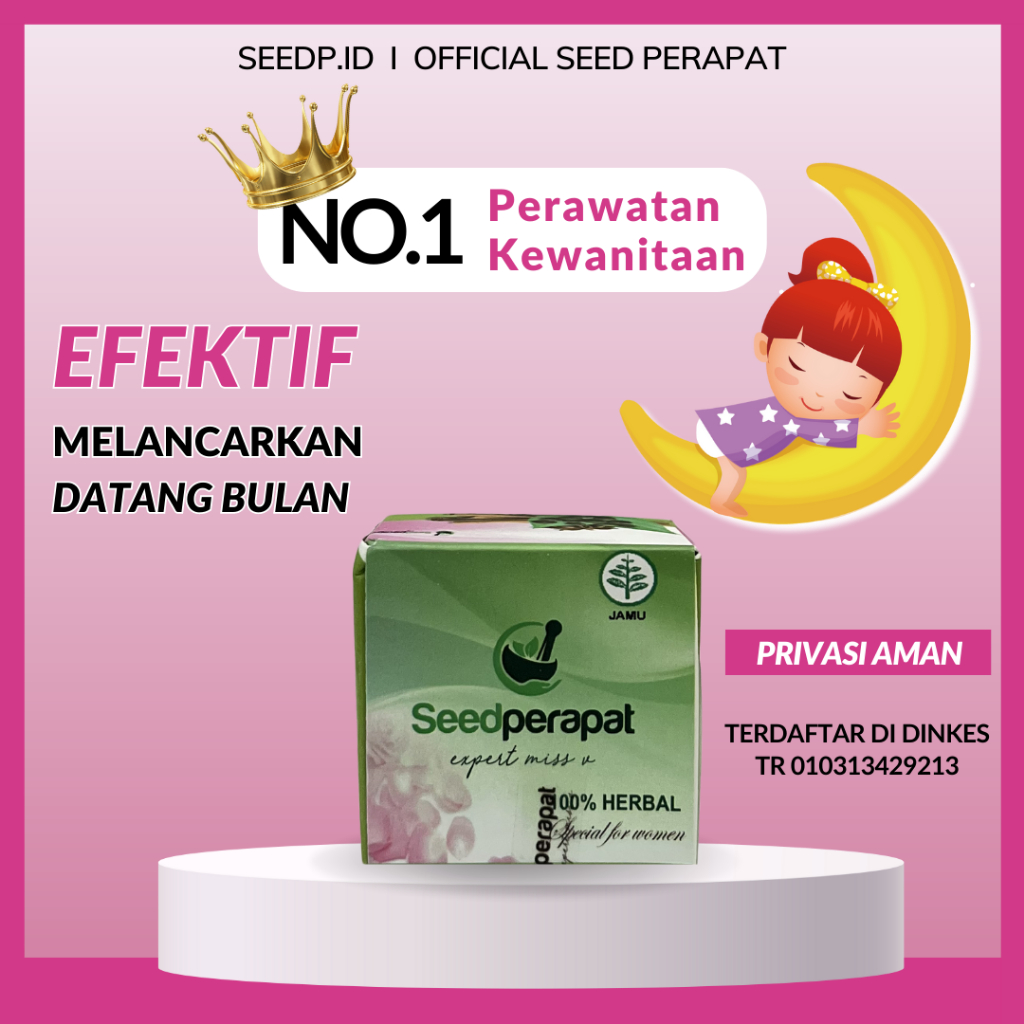 SEED PERAPAT Pelancar Haid Menstruasi Aman BPOM Pelancar Datang Bulan