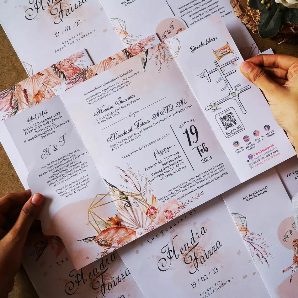 Undangan murah 1000an + cetak GS004