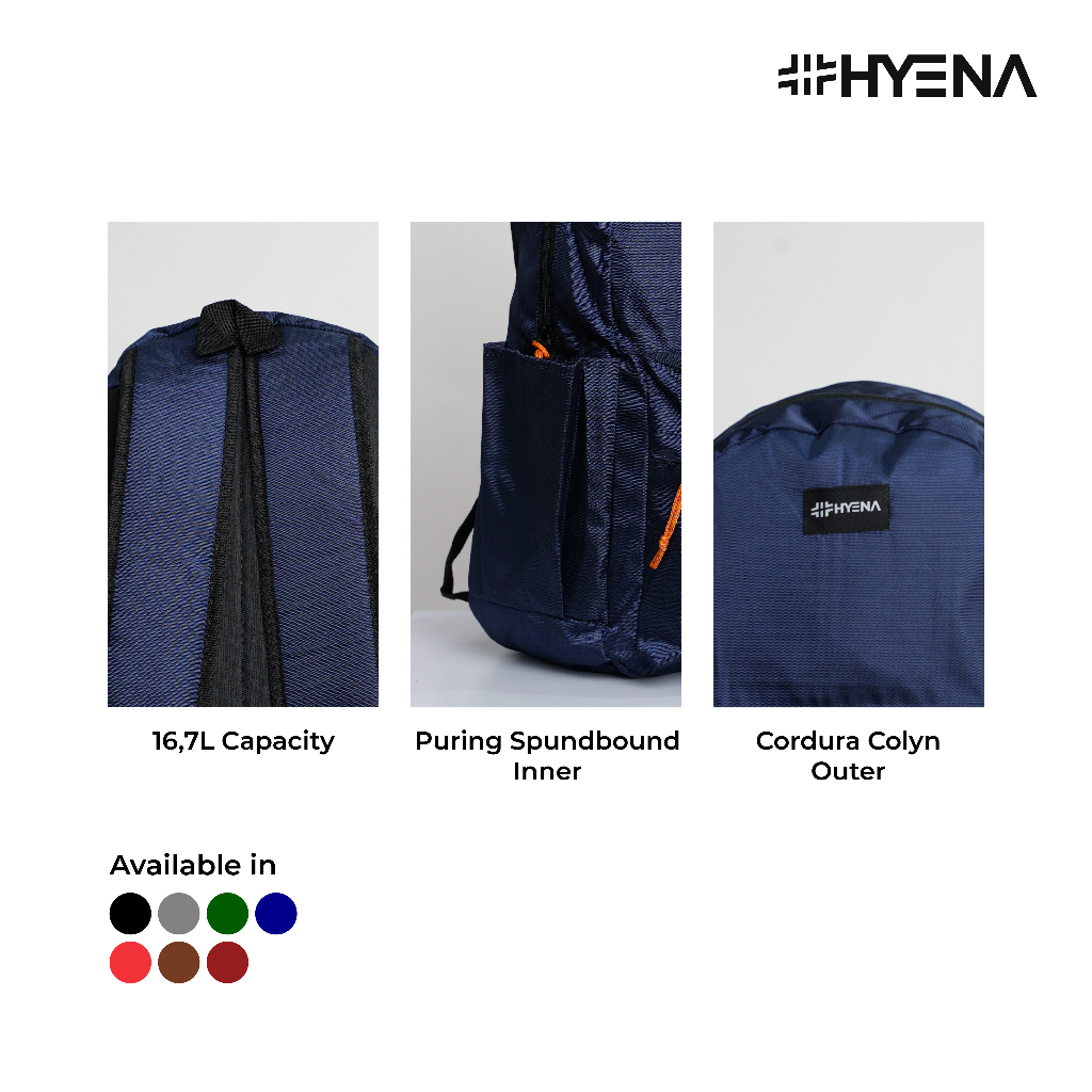 Tas Ransel Polos Pria Tas Backpack Simply Backpack HYENA COLYN SERIES  [AF87]