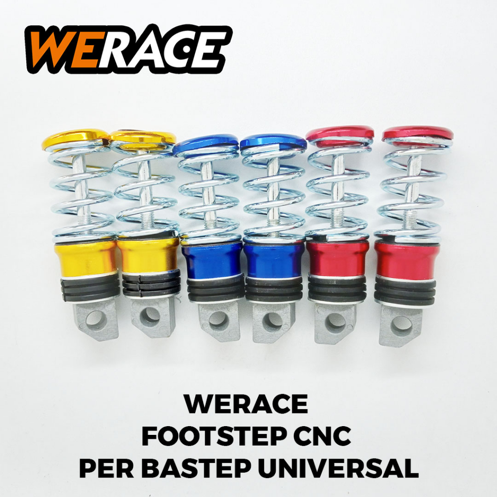 [WERACE] FOOTSTEP CNC PER BASTEP INJEKAN KAKI BELAKANG UNIVERSAL SEMUA MOTOR