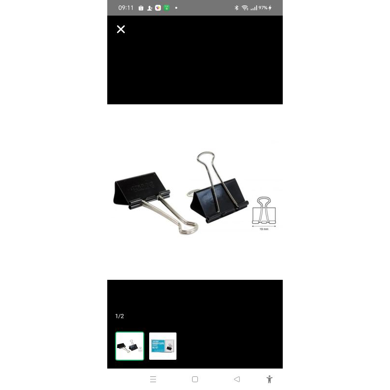 

binder clip joyko 107 19mm