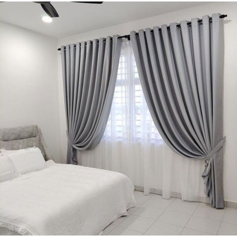 gorden blackout polos glossy gorden blackout import gorden jendela gorden minimalis gorden murah