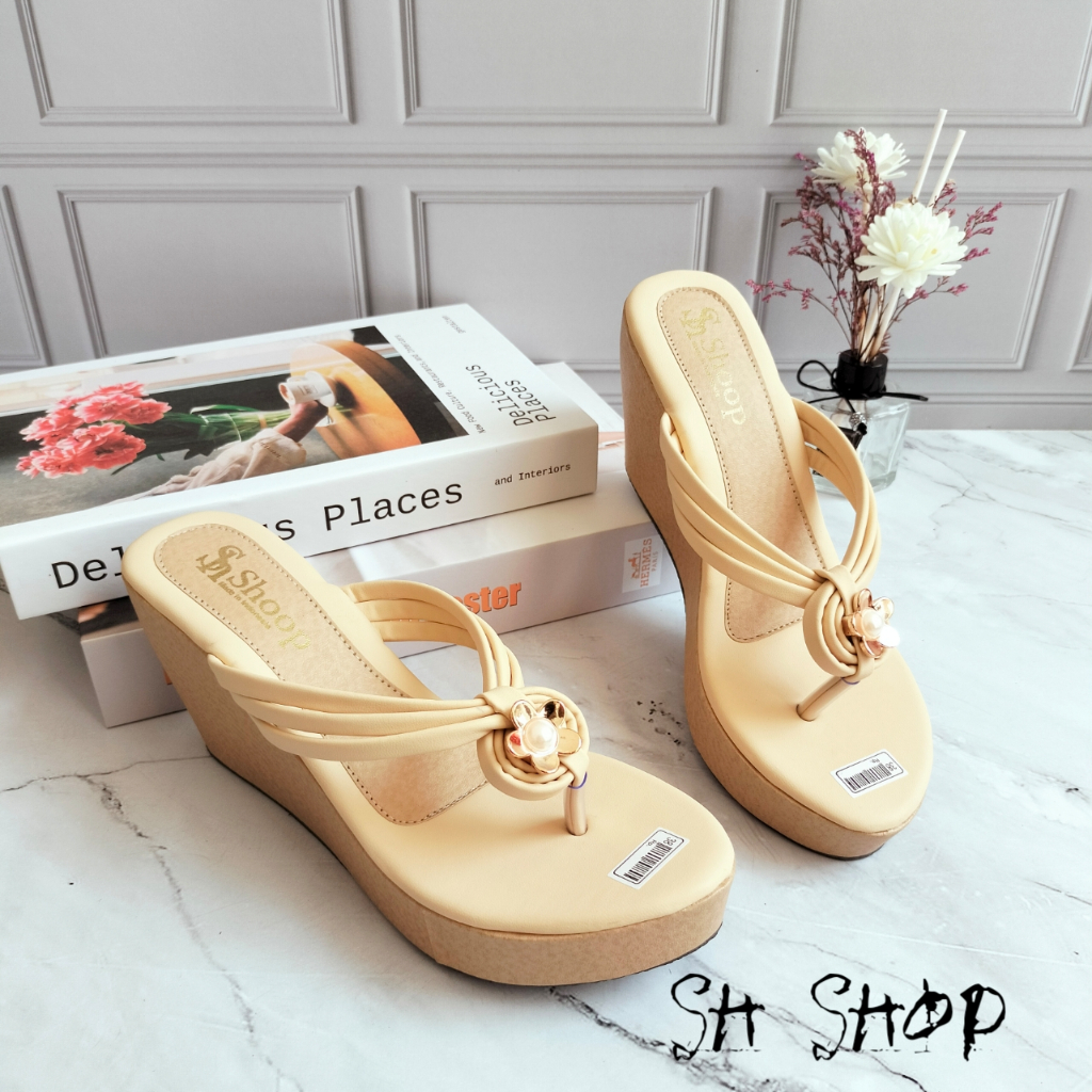 Sandal wedges Wanita Tali Jepit ocim01