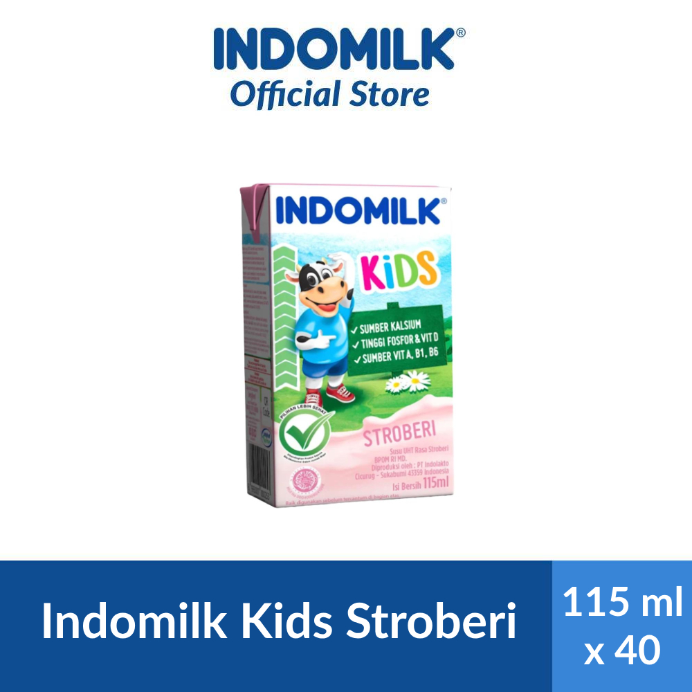 

Indomilk Susu UHT Kids Strawberry 115mlx40 [1Karton]