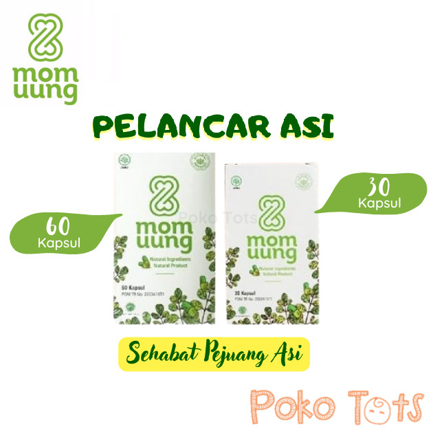 MOM UUNG ASI Booster 30 / 60 Kapsul Pelancar ASI Natural Halal BPOM