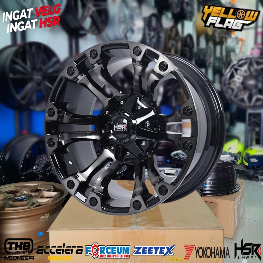 Velg Mobil Trailblazer Ring 20 Lebar 9 HSR LUMBIS Velg Racing Strada Triton