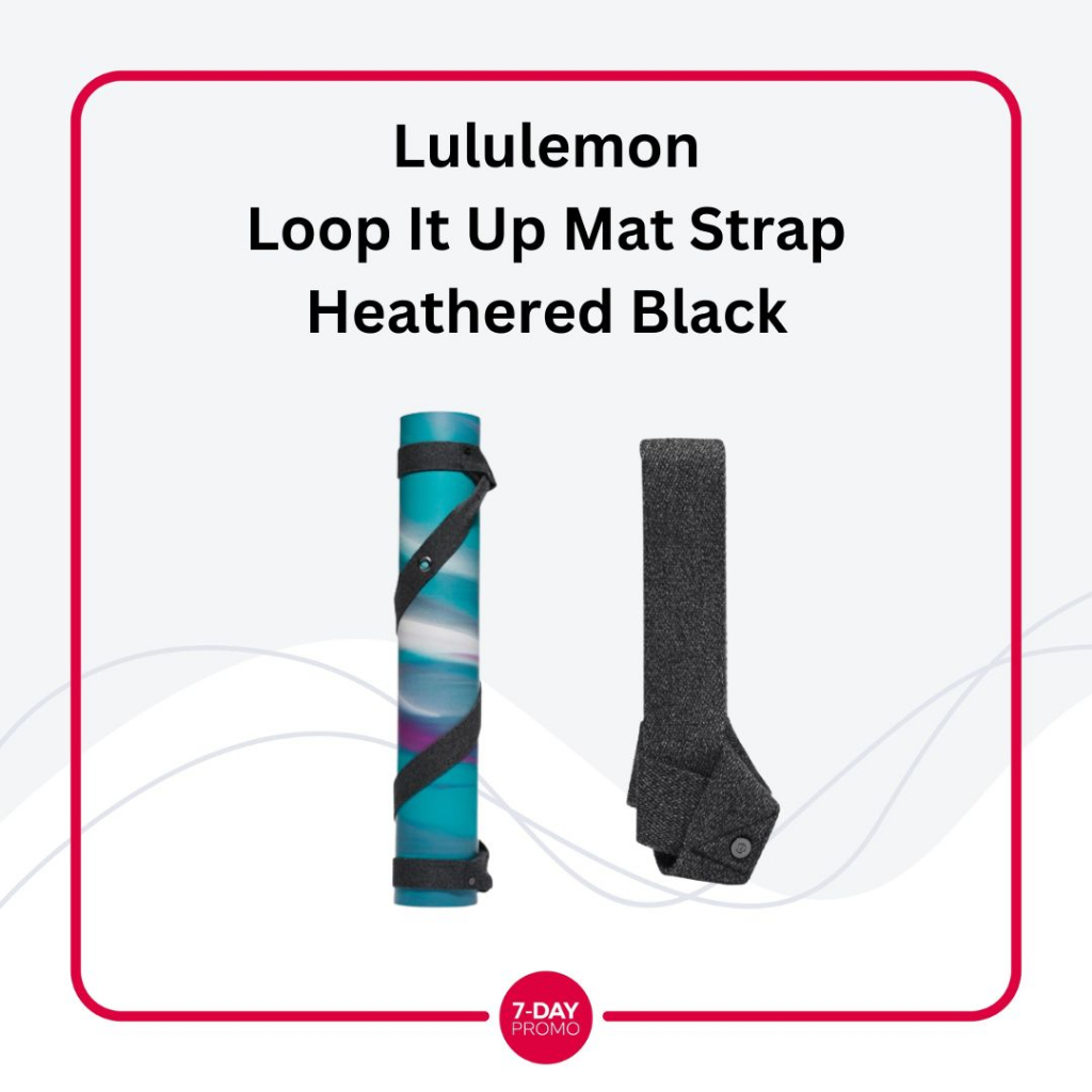 Lululemon Loop It Up Yoga Mat Strap - Heathered Black