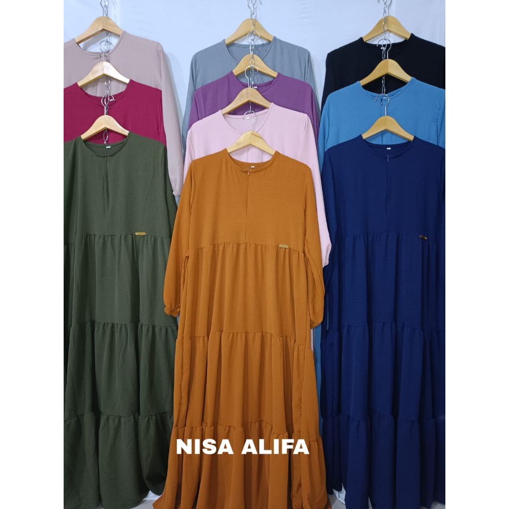 gamis canda jumbo LD 120-130 crinkle airflow