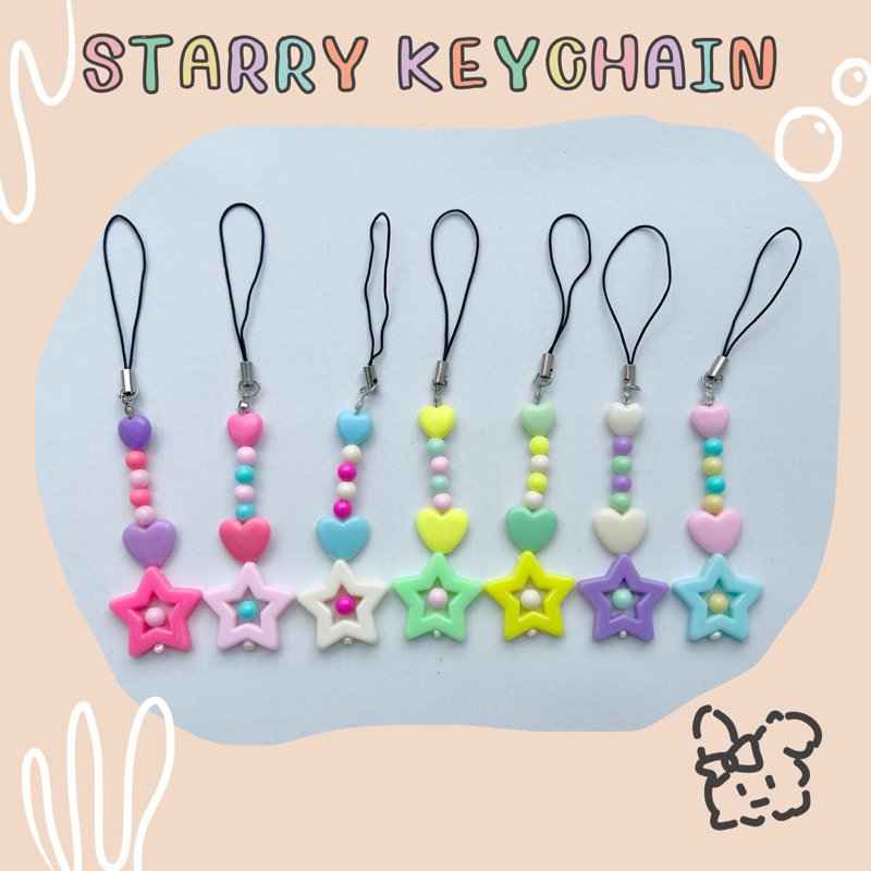 gantungan kunci / keychain / keyring - STARRY KEYCHAIN | la.ideas