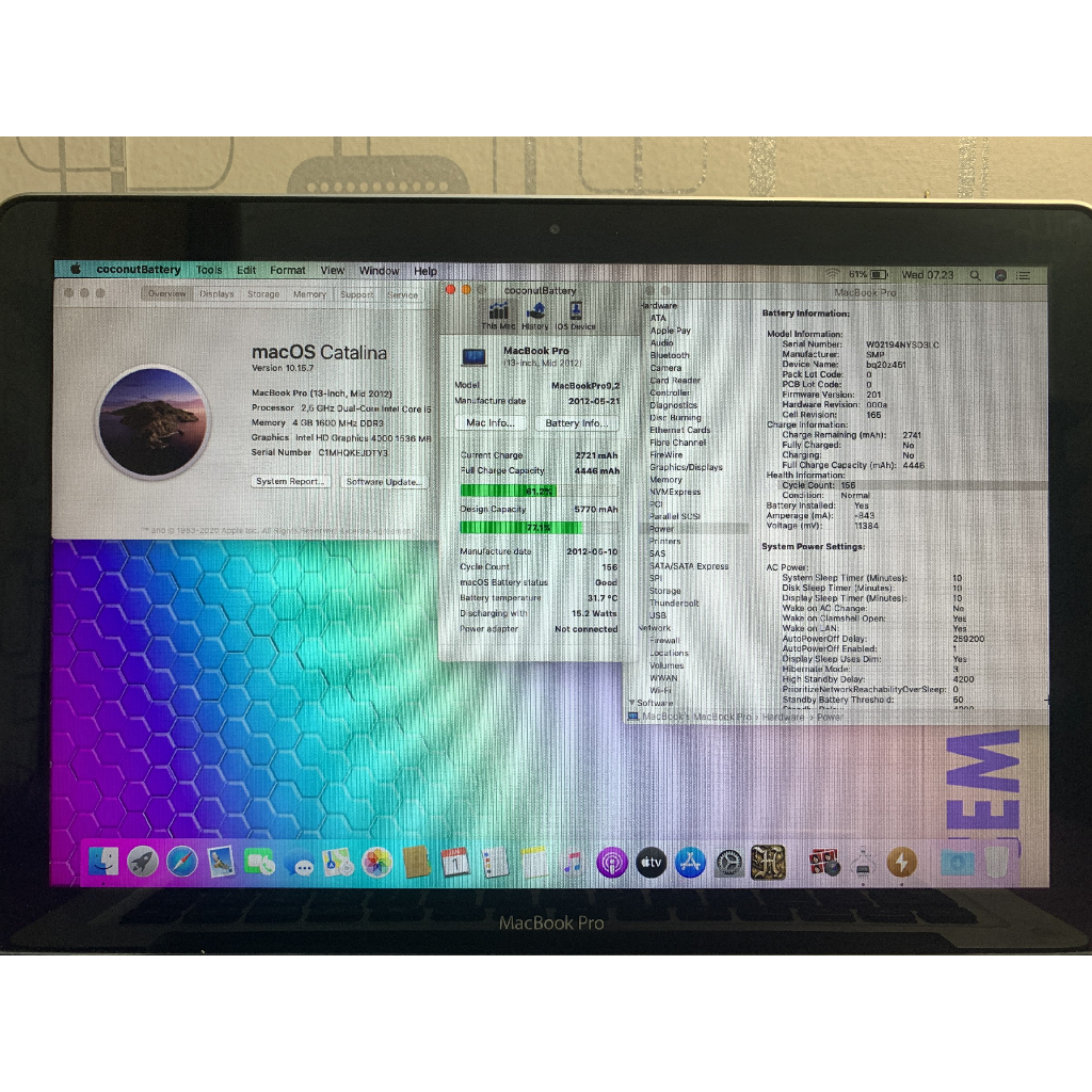 MacBook Pro 13inch 2012 MD 101 Core i5 4GB HD 500GB Garansi