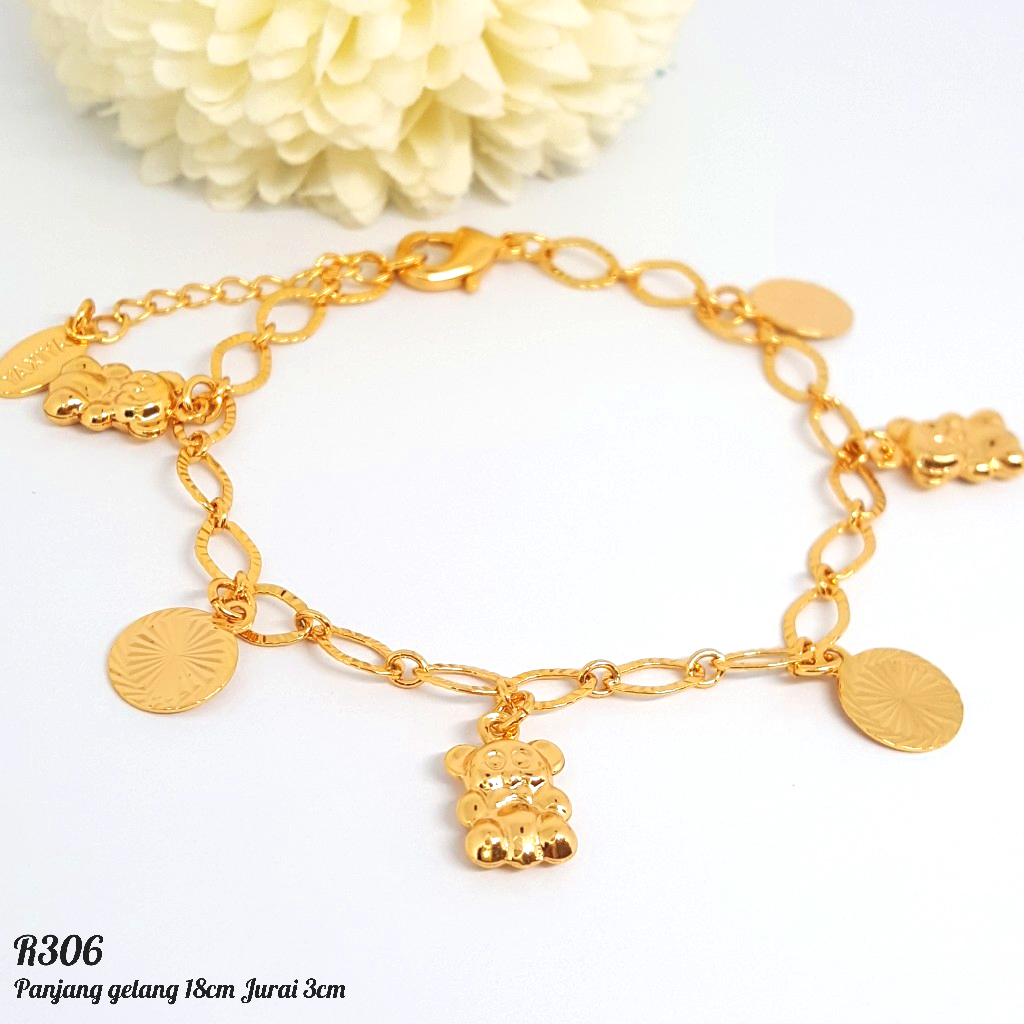 PGX Gelang Tangan Xuping Wanita Perhiasan Lapis Emas Aksesoris Fashion Premium - R306