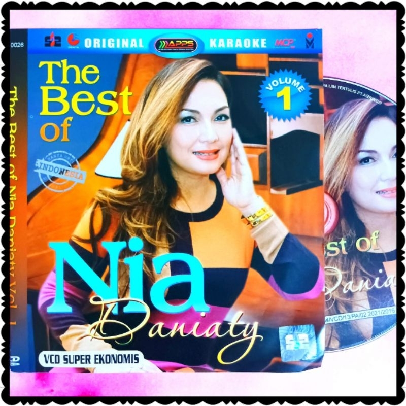 KASET ORIGINAL VCD LAGU NIA DANIATY BISA KARAOKE VOCAL ON OF AKTIF-LAGU KARAOKE POP-LAGU KARAOKE TEM