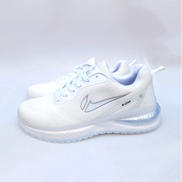 Sepatu Olahraga Sepatu Lari Sepatu Running Premium Import KDM Z00M LF NEW White Silver