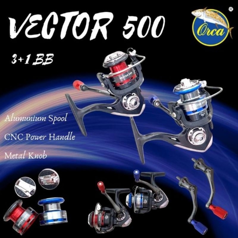 REEL MINI ORCA VECTOR 500 POWER HANDLE