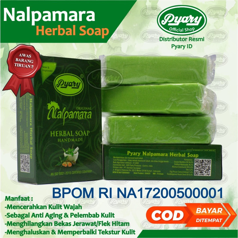 Sabun Arab Pyary Nalpamara Soap Sabun Herbal Alami