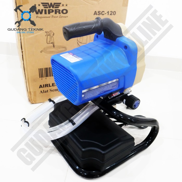 Mesin Semprot Cat Spray Gun AIRLESS ASC120 WIPRO / Spray Painter Mesin Cat Tanpa Kompresor 650 Watt ASC 120 WIPRO