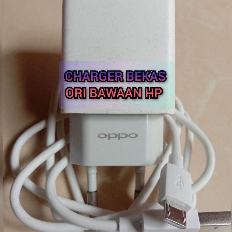 CHARGER OPPO A3S | A1K | A71 | A37 ASLI BAWAAN HP MIKRO USB.