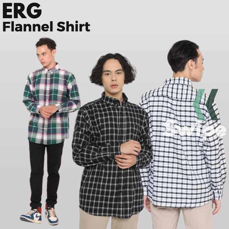 Erigo - Kemeja Flanel Pria Flannel Shirt