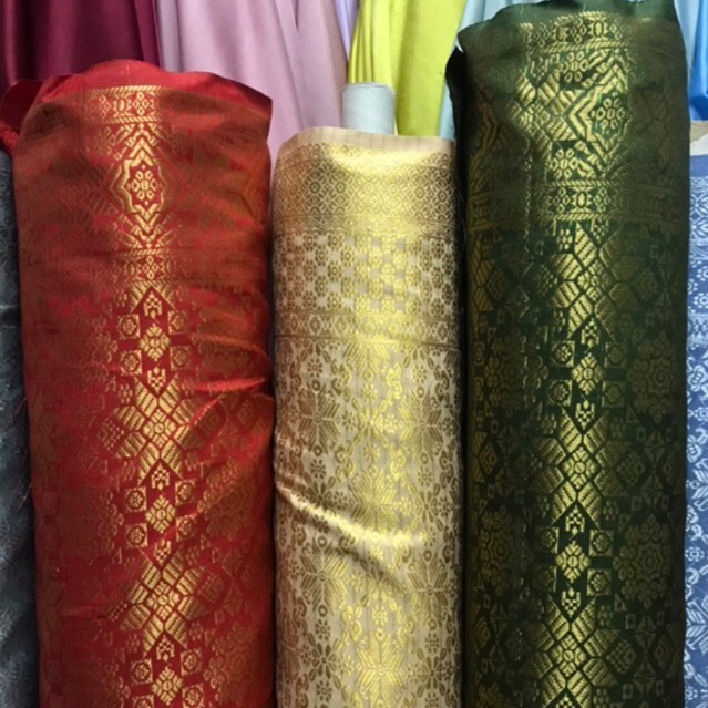 Bahan songket semi Palembang/Kain songket