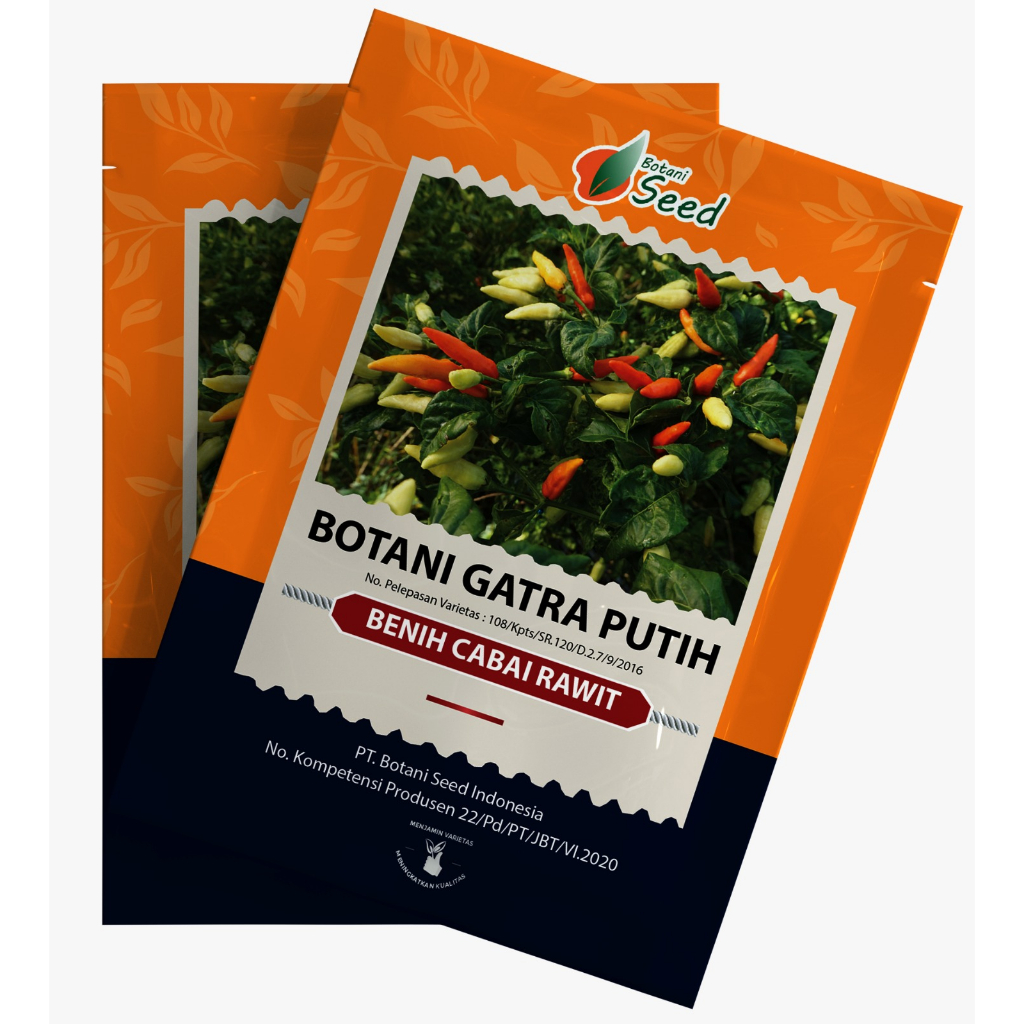 Benih Cabe Rawit GATRA Putih | Bibit Cabai Rawit Botani GATRA PUTIH  | Botani seed isi 10 gr Origina