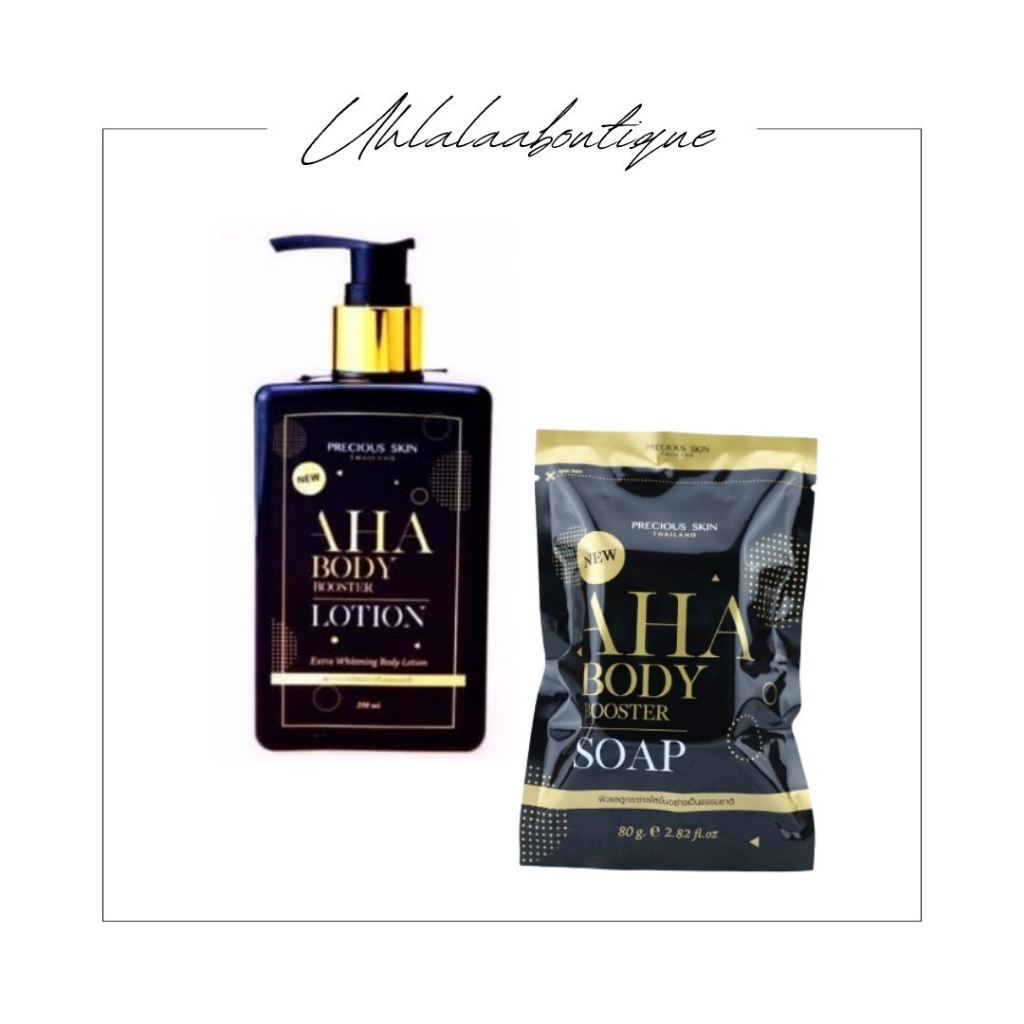Aha Body Soap & Body Booster Lotion Thailand