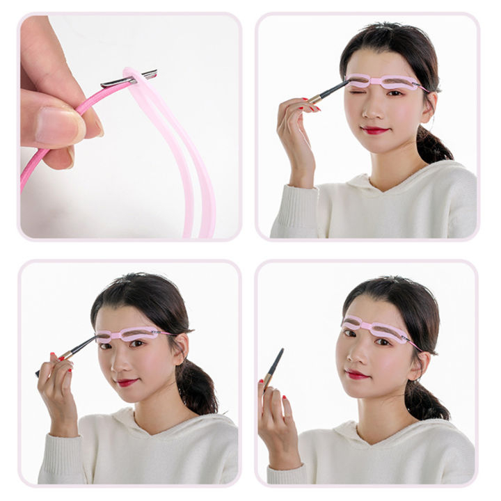 Sarung Alis 4 Tablet, dengan Jarak Pandang Dapat Diatur dan Daya Tahan Tinggi I Cetakan alis I Pembentuk Alis